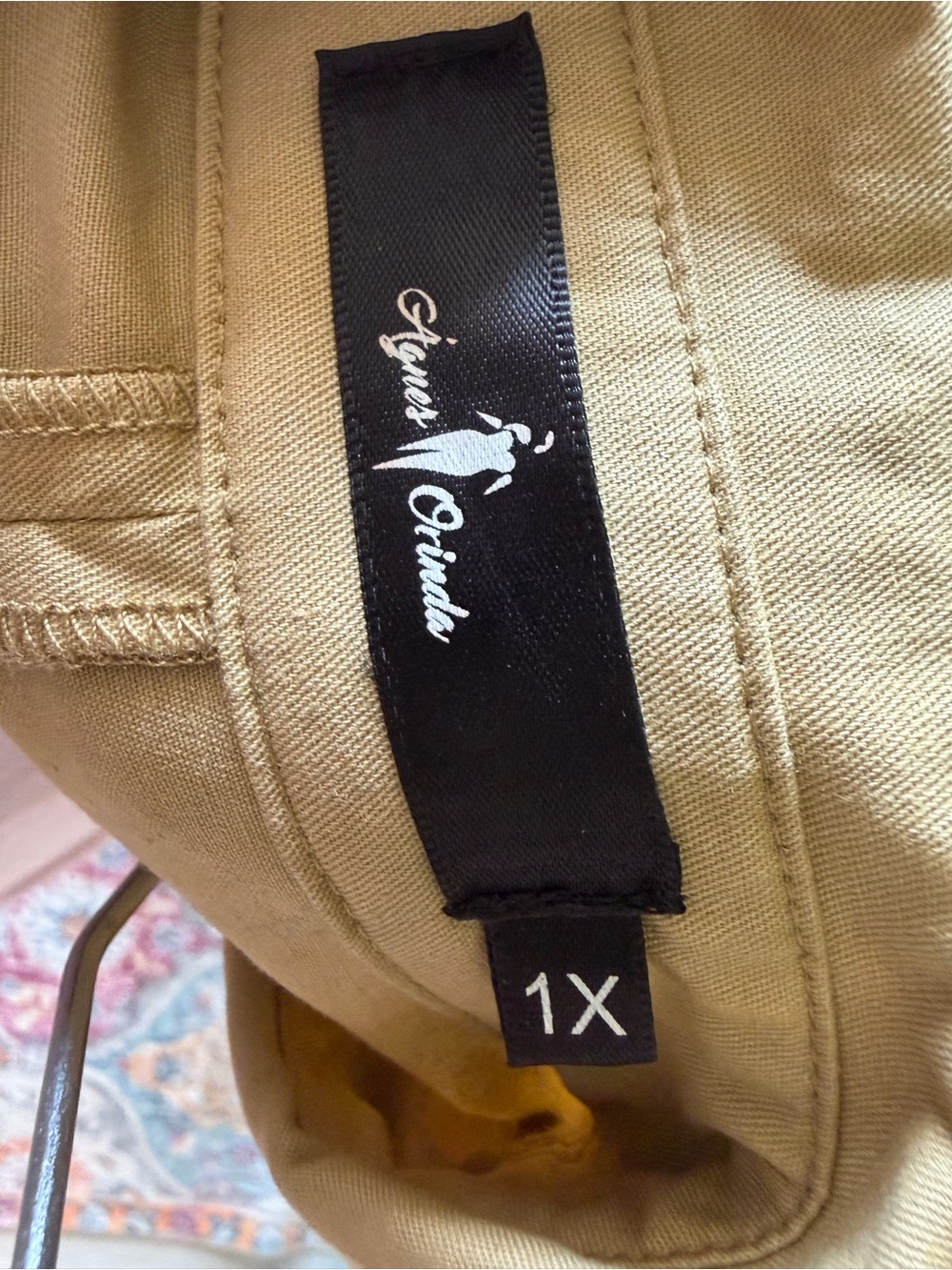 Classic Double-Breasted Trench Coat in Light Tan - Picture 3 of 3